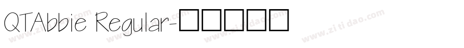QTAbbie Regular字体转换